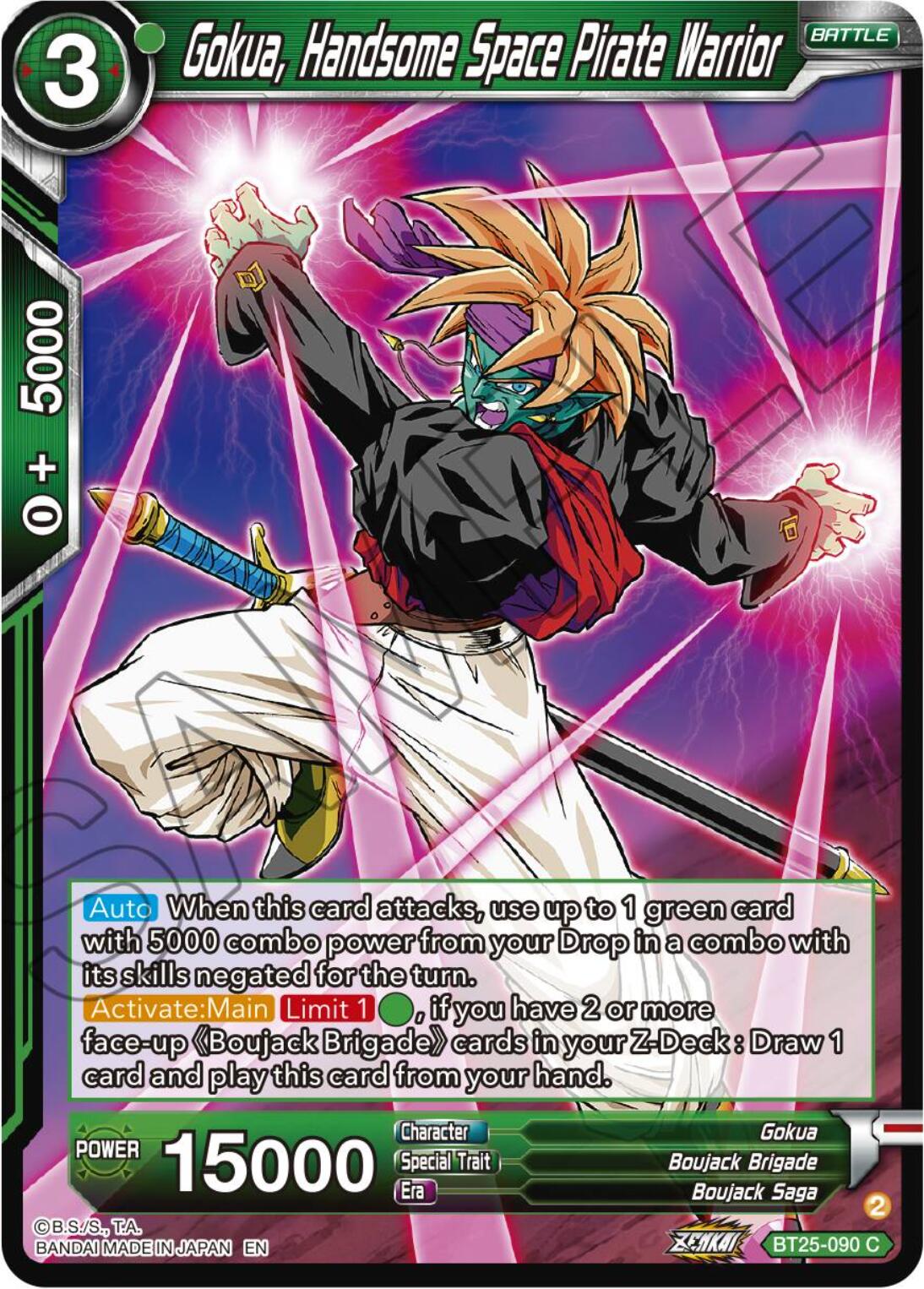 Gokua, Handsome Space Pirate Warrior (BT25-090) [Legend of the Dragon Balls] | Shuffle n Cut Hobbies & Games