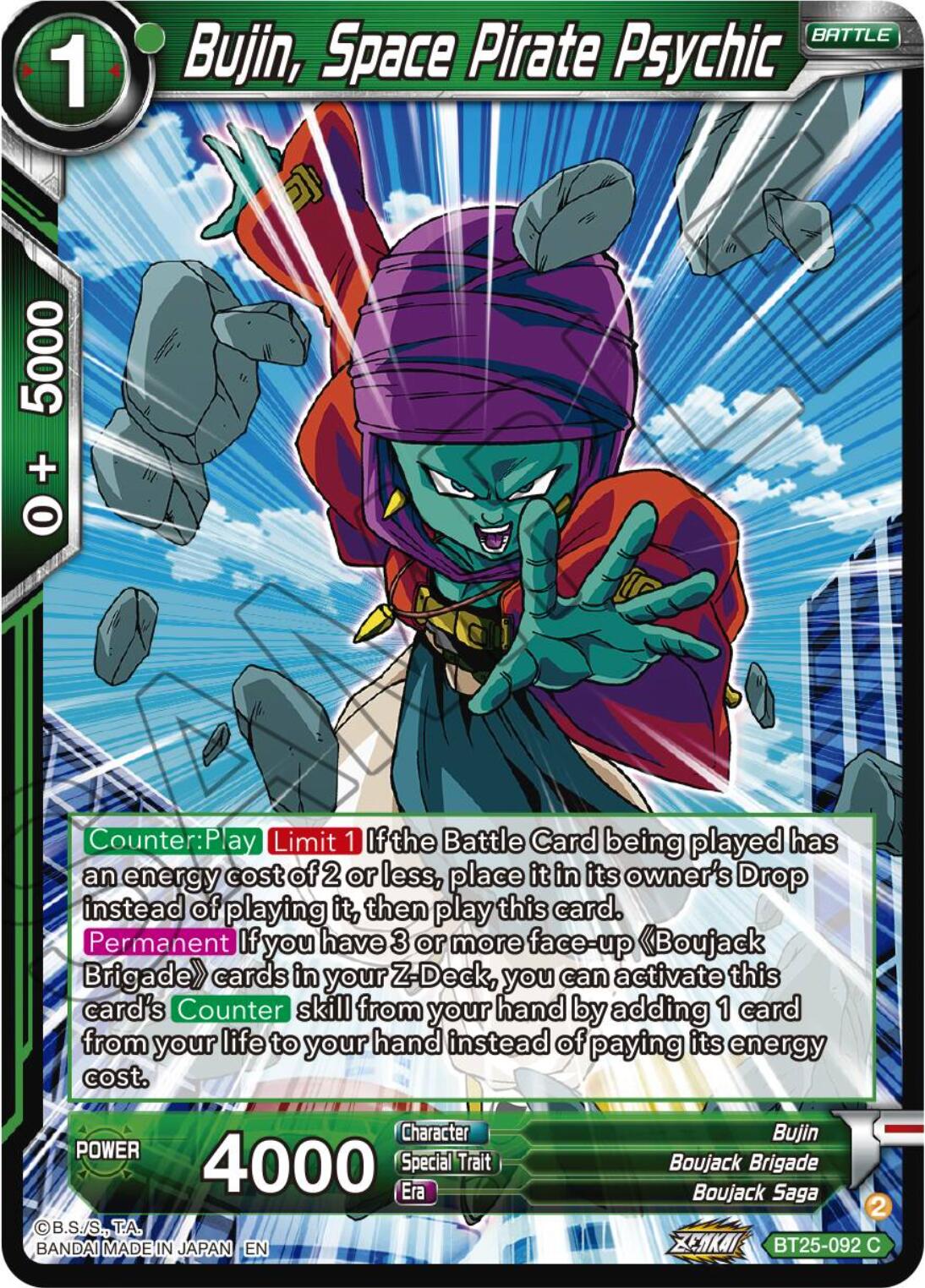 Bujin, Space Pirate Psychic (BT25-092) [Legend of the Dragon Balls] | Shuffle n Cut Hobbies & Games