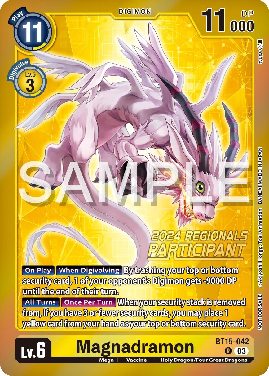 Magnadramon [BT15-042] (2024 Regionals Participant) [Exceed Apocalypse] | Shuffle n Cut Hobbies & Games