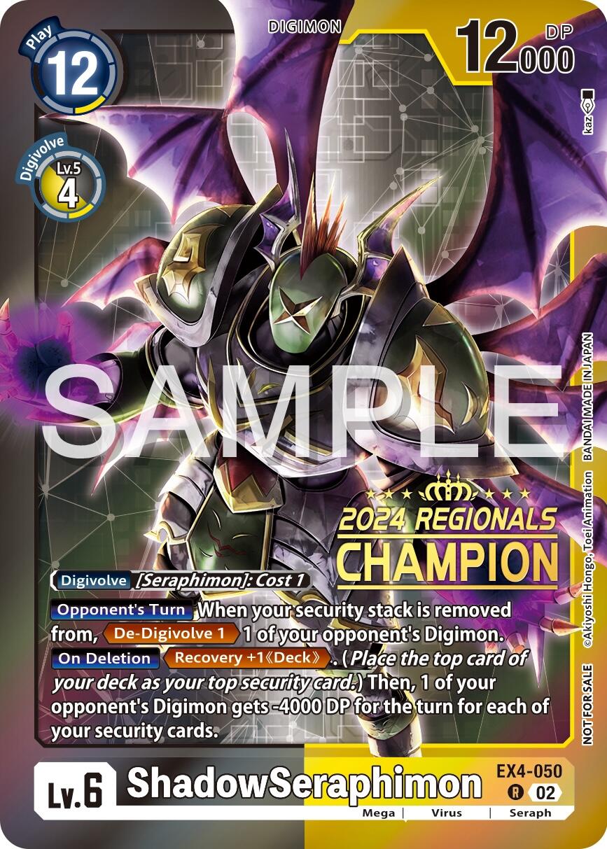 ShadowSeraphimon [EX4-050] (2024 Regionals Champion) [Alternative Being Booster] | Shuffle n Cut Hobbies & Games