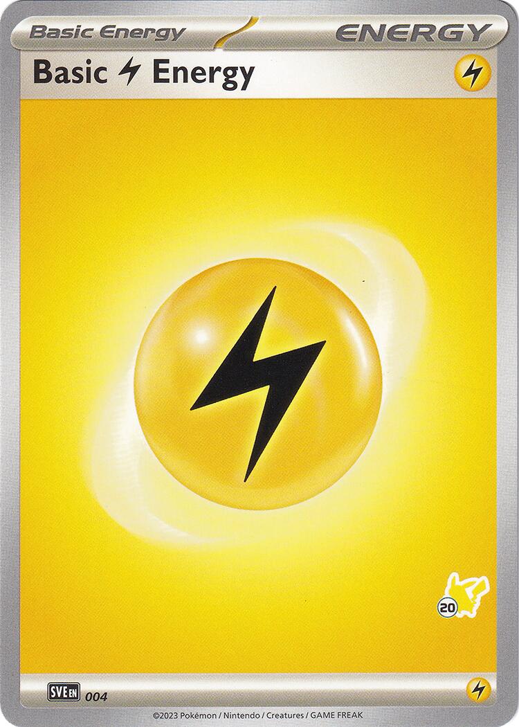 Basic Lightning Energy (004) (Pikachu Stamp #20) [Battle Academy 2024] | Shuffle n Cut Hobbies & Games