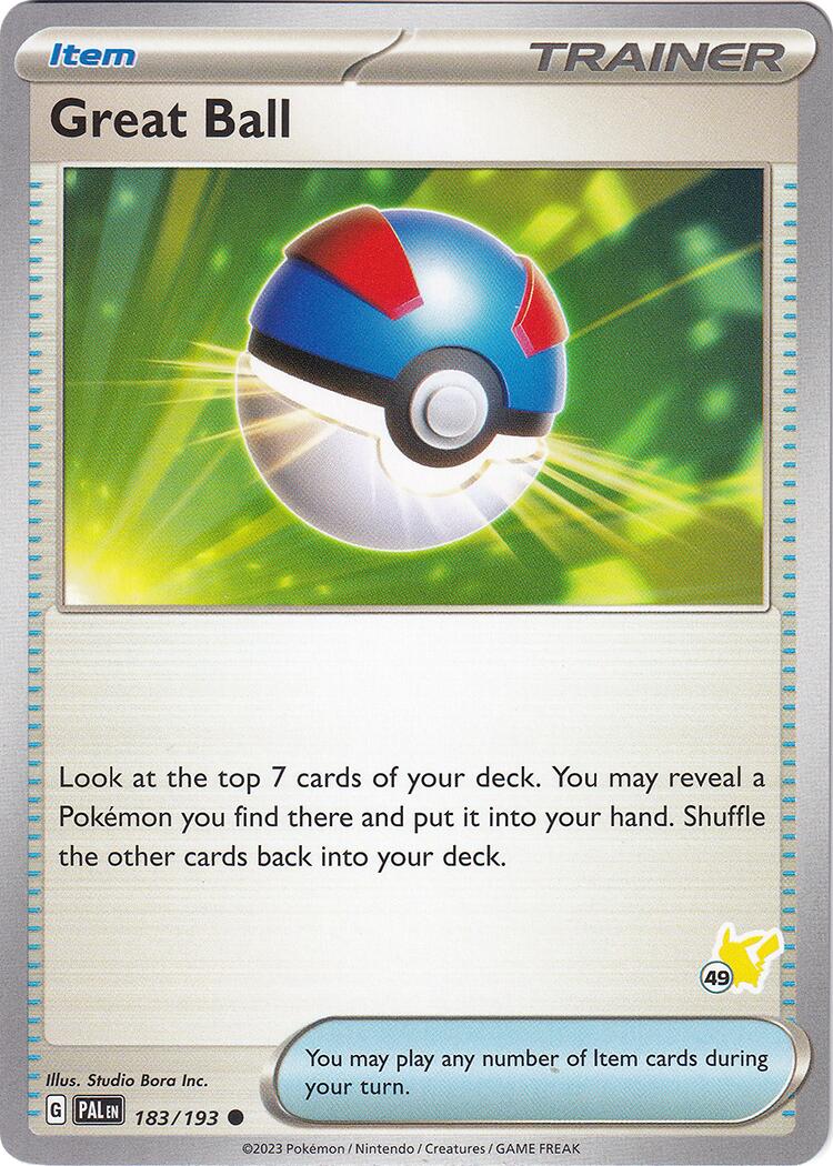 Great Ball (183/193) (Pikachu Stamp #49) [Battle Academy 2024] | Shuffle n Cut Hobbies & Games