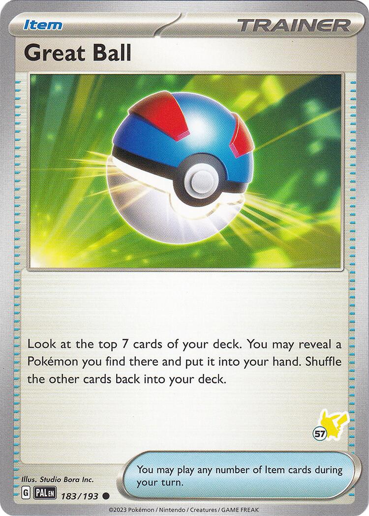 Great Ball (183/193) (Pikachu Stamp #57) [Battle Academy 2024] | Shuffle n Cut Hobbies & Games