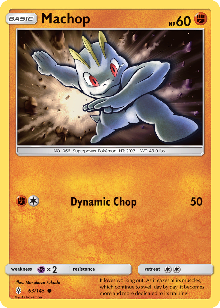 Machop (63/145) [Sun & Moon: Guardians Rising] | Shuffle n Cut Hobbies & Games