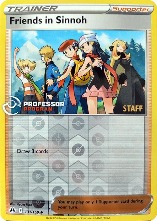 Friends in Sinnoh (131/159) (2023 Staff) [Professor Program Promos] | Shuffle n Cut Hobbies & Games