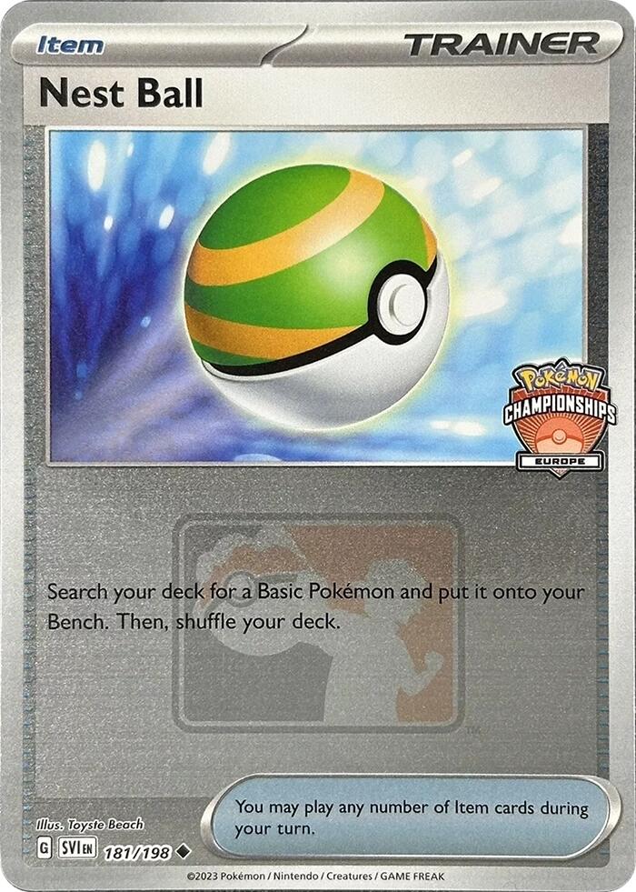 Nest Ball (181/198) (2024 Europe Championships) [League & Championship Cards] | Shuffle n Cut Hobbies & Games