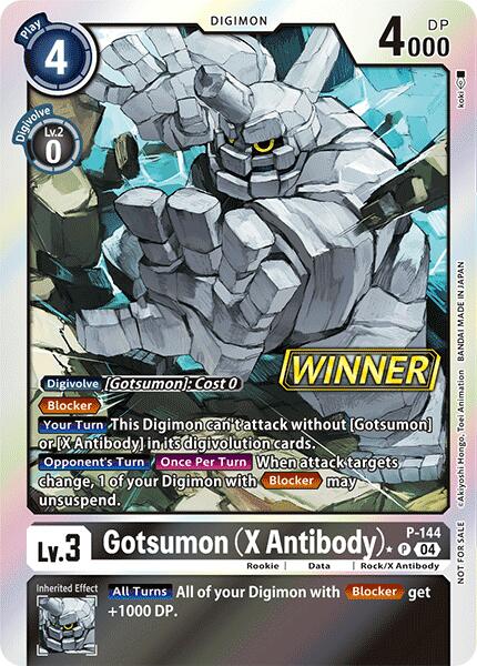 Gotsumon (X Antibody) [P-144] (Store Tournament 2024 Jul. – Sep. Winner Pack) [Promotional Cards] | Shuffle n Cut Hobbies & Games