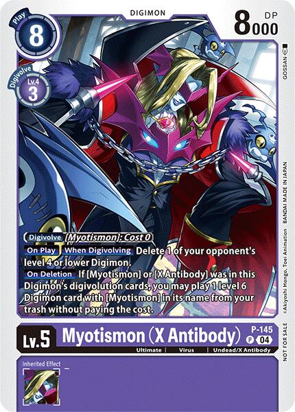 Myotismon (X Antibody) [P-145] (Store Tournament 2024 Jul. – Sep. Participation Pack) [Promotional Cards] | Shuffle n Cut Hobbies & Games