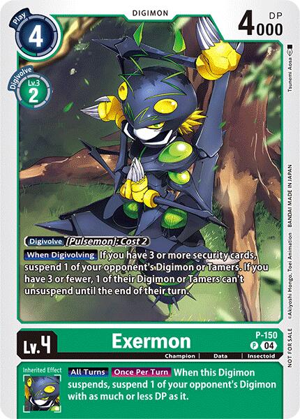 Exermon [P-150] (Store Tournament 2024 Jul. – Sep. Participation Pack) [Promotional Cards] | Shuffle n Cut Hobbies & Games