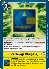 Recharge Plug-In Q [P-146] (Store Tournament 2024 Jul. – Sep. Participation Pack) [Promotional Cards] | Shuffle n Cut Hobbies & Games