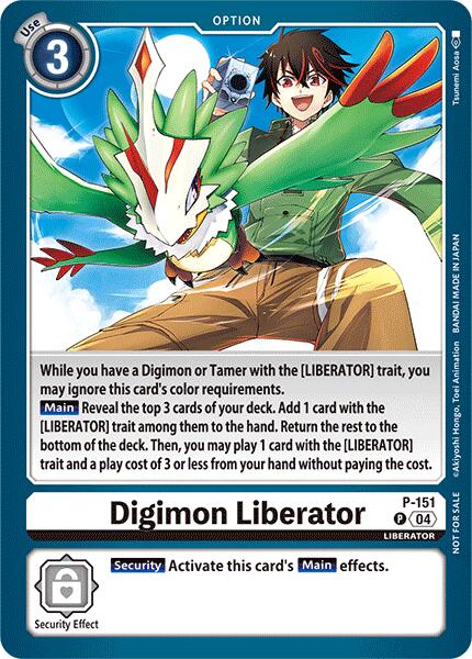 Digimon Liberator [P-151] (Store Tournament 2024 Jul. – Sep. Participation Pack) [Promotional Cards] | Shuffle n Cut Hobbies & Games