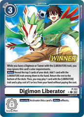 Digimon Liberator [P-151] (Store Tournament 2024 Jul. – Sep. Winner Pack) [Promotional Cards] | Shuffle n Cut Hobbies & Games