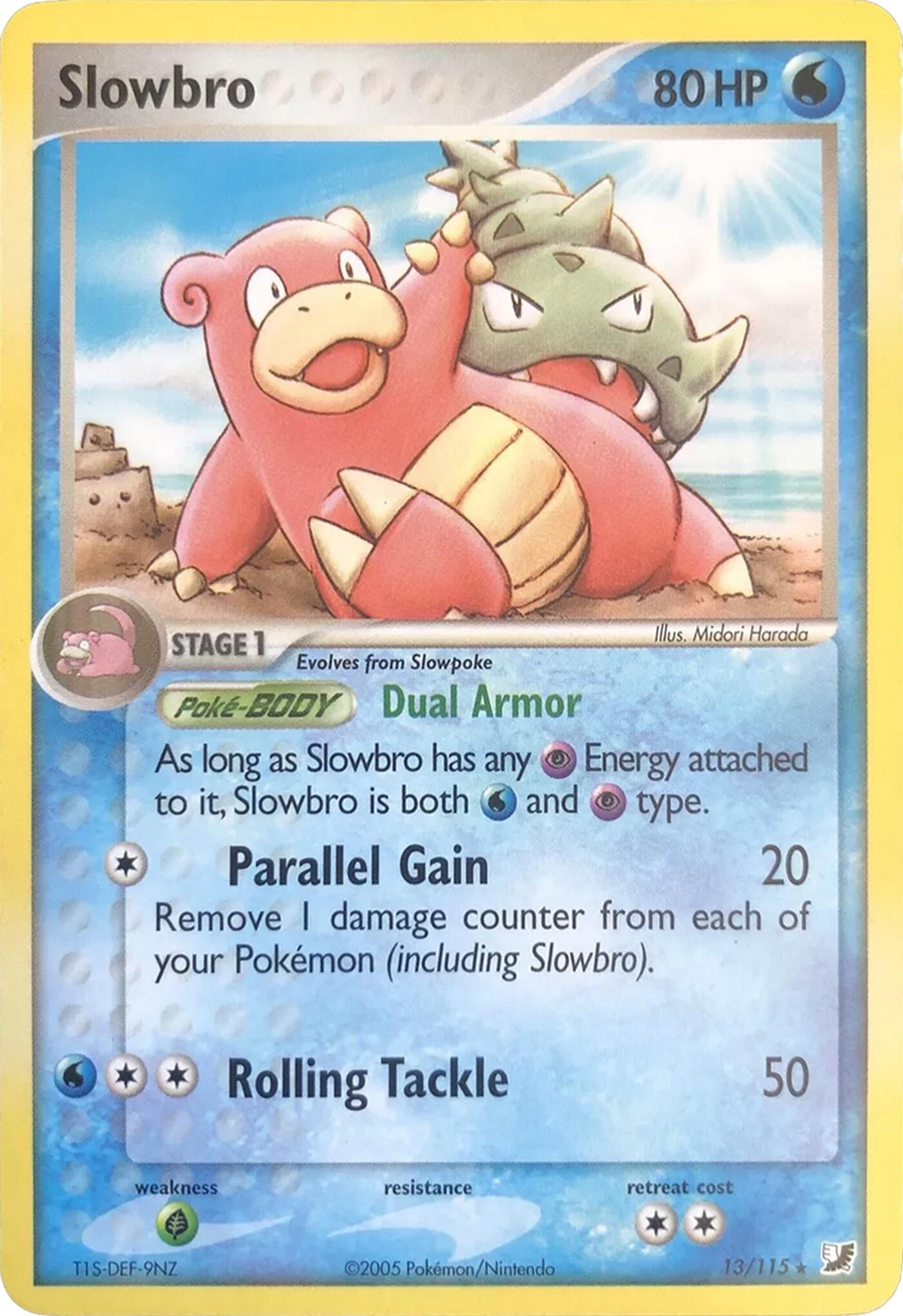 Slowbro (13/115) (Theme Deck Exclusives) [EX: Unseen Forces] | Shuffle n Cut Hobbies & Games