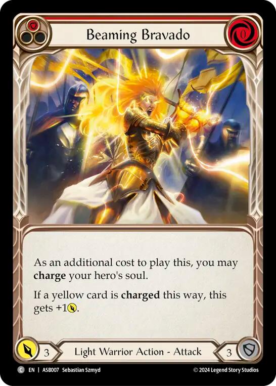 Beaming Bravado (Red) [ASB007] (Armory Deck: Boltyn) | Shuffle n Cut Hobbies & Games