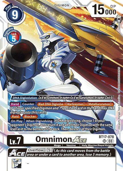 Omnimon ACE [BT17-078] [Secret Crisis] | Shuffle n Cut Hobbies & Games