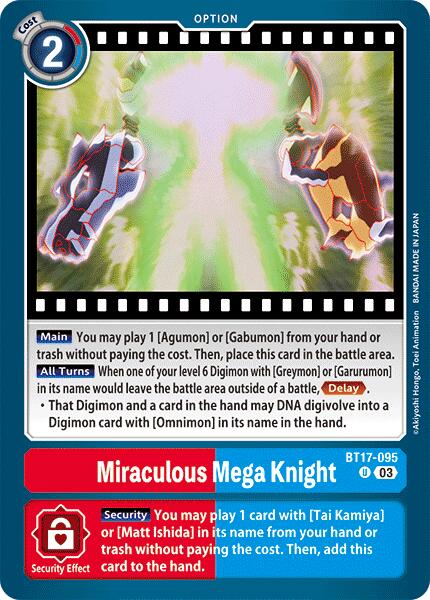 Miraculous Mega Knight [BT17-095] [Secret Crisis] | Shuffle n Cut Hobbies & Games