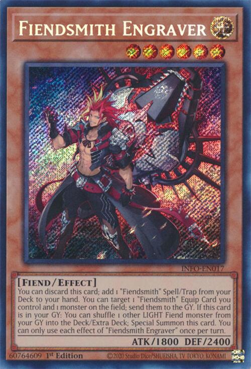 Fiendsmith Engraver [INFO-EN017] Secret Rare | Shuffle n Cut Hobbies & Games