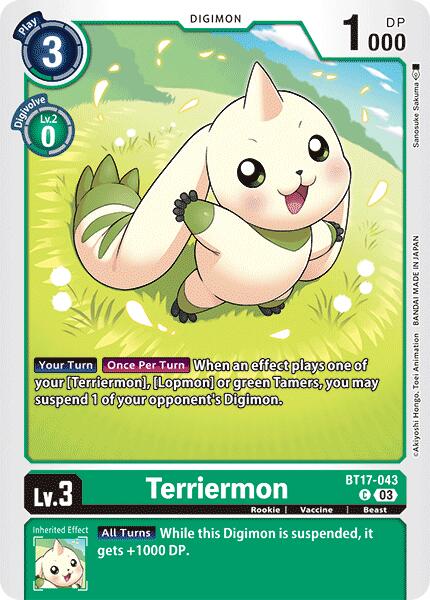 Terriermon [BT17-043] [Secret Crisis] | Shuffle n Cut Hobbies & Games