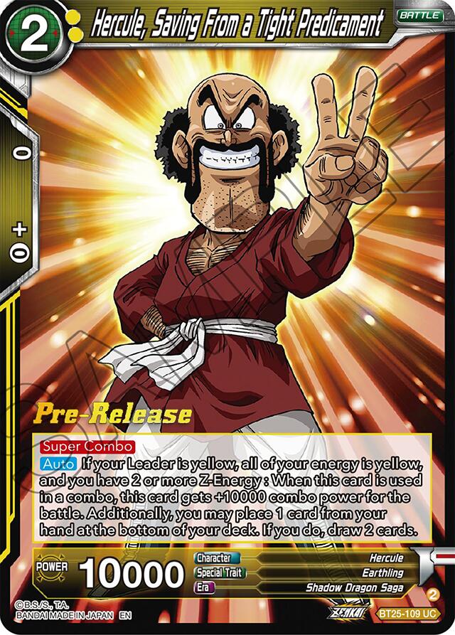 Hercule, Saving From a Tight Predicament (BT25-109) [Legend of the Dragon Balls Prerelease Promos] | Shuffle n Cut Hobbies & Games