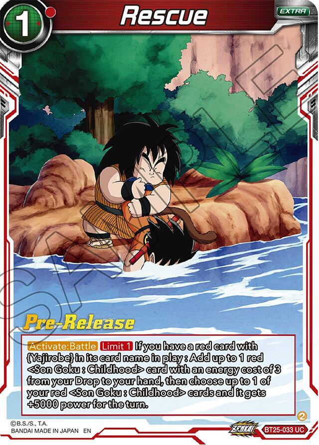 Rescue (BT25-033) [Legend of the Dragon Balls Prerelease Promos] | Shuffle n Cut Hobbies & Games