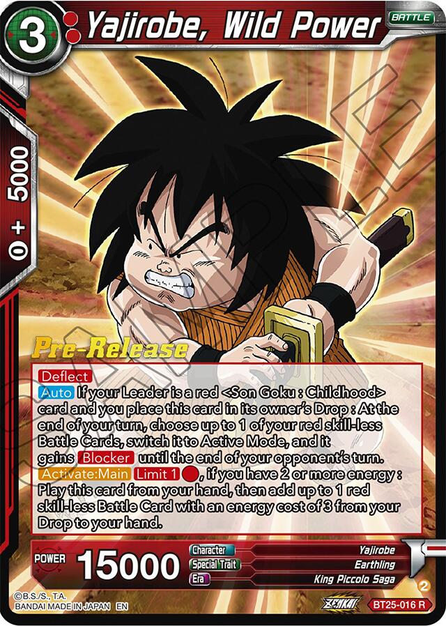 Yajirobe, Wild Power (BT25-016) [Legend of the Dragon Balls Prerelease Promos] | Shuffle n Cut Hobbies & Games