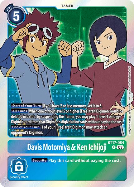 Davis Motomiya & Ken Ichijoji [BT17-084] [Secret Crisis] | Shuffle n Cut Hobbies & Games