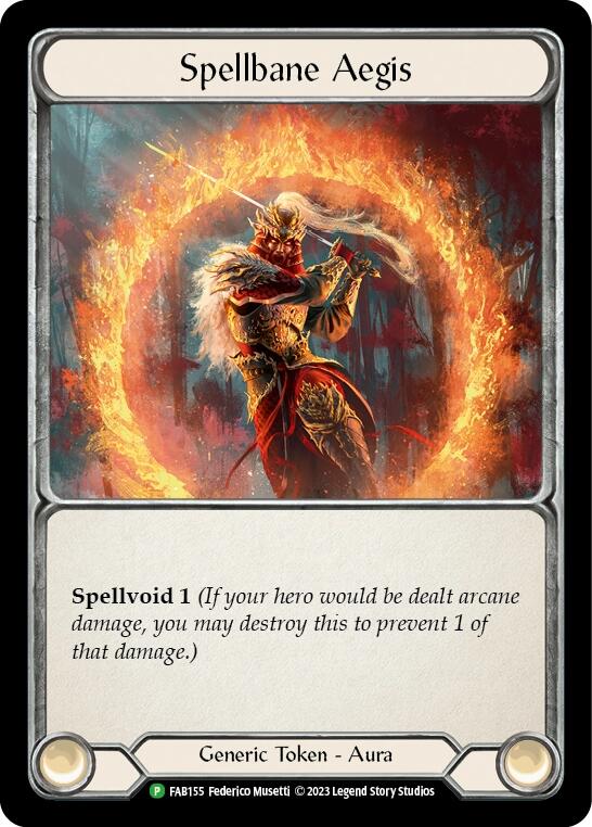 Spellbane Aegis [FAB155] (Promo)  Cold Foil | Shuffle n Cut Hobbies & Games