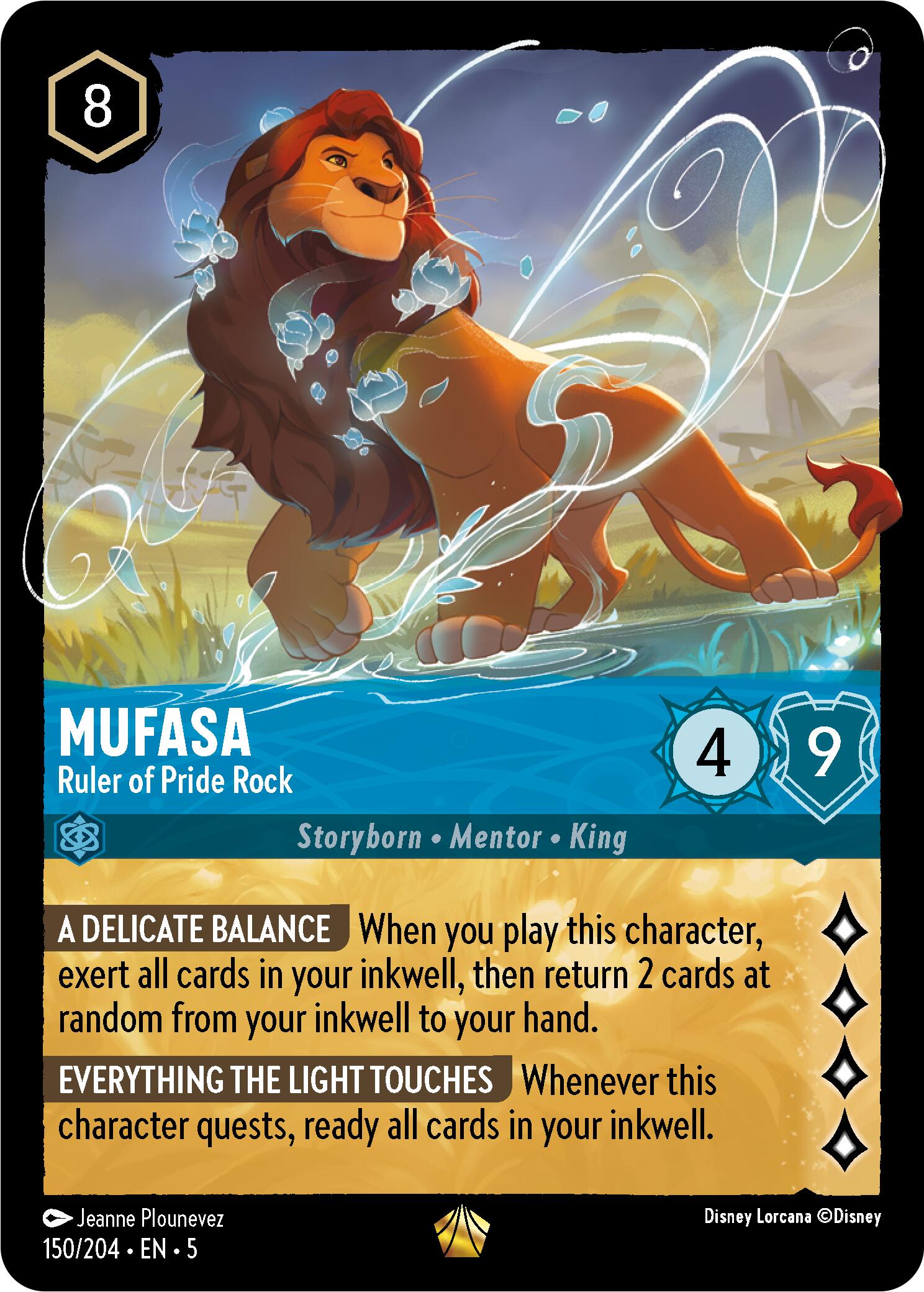 Mufasa - Ruler of Pride Rock (150/204) [Shimmering Skies] | Shuffle n Cut Hobbies & Games