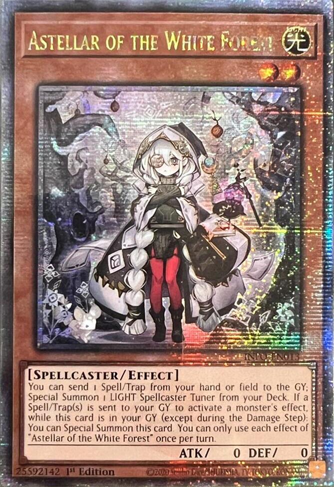 Astellar of the White Forest (Quarter Century Secret Rare) [INFO-EN013] Quarter Century Secret Rare | Shuffle n Cut Hobbies & Games