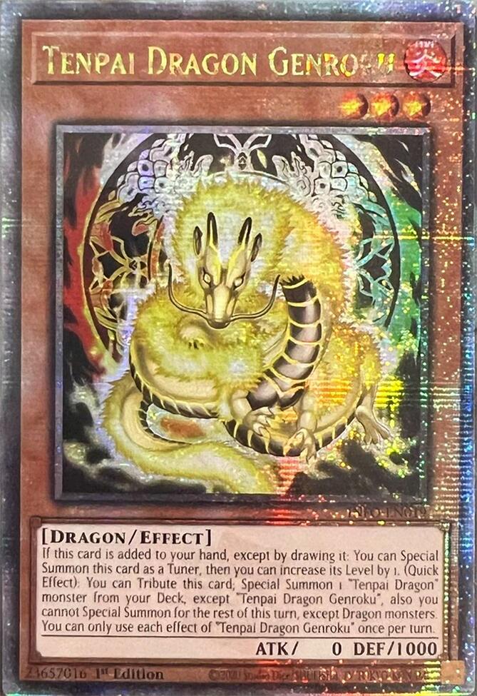 Tenpai Dragon Genroku (Quarter Century Secret Rare) [INFO-EN019] Quarter Century Secret Rare | Shuffle n Cut Hobbies & Games