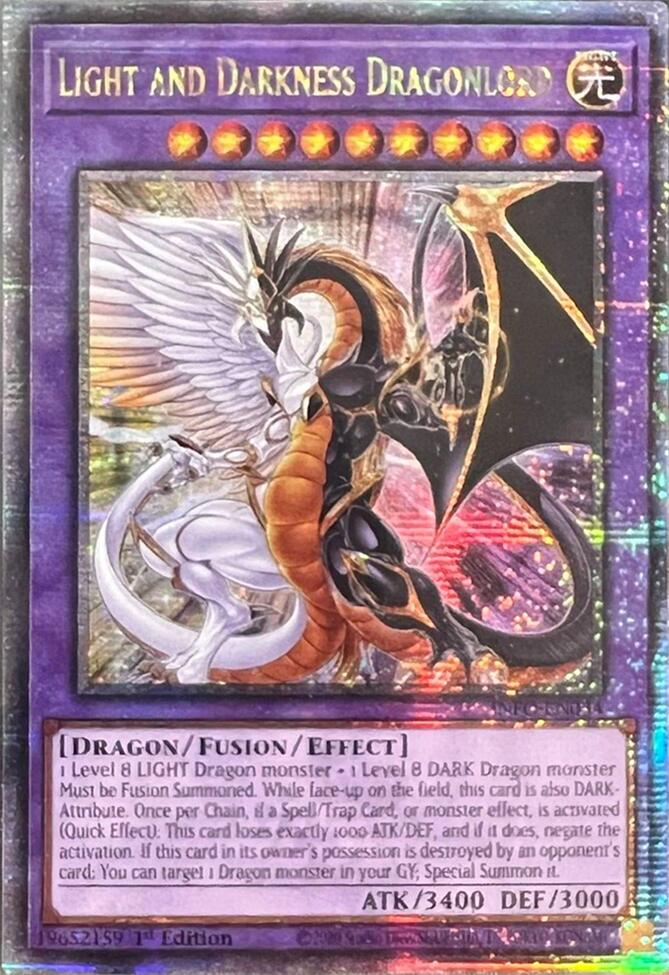 Light and Darkness Dragonlord (Quarter Century Secret Rare) [INFO-EN034] Quarter Century Secret Rare | Shuffle n Cut Hobbies & Games