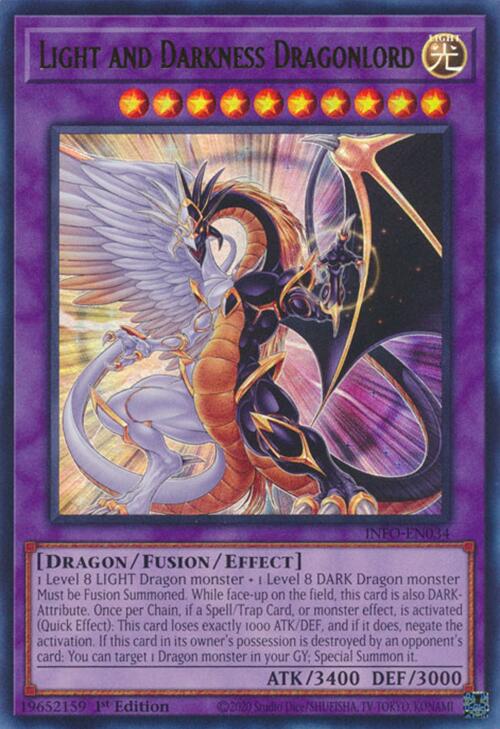 Light and Darkness Dragonlord [INFO-EN034] Ultra Rare | Shuffle n Cut Hobbies & Games