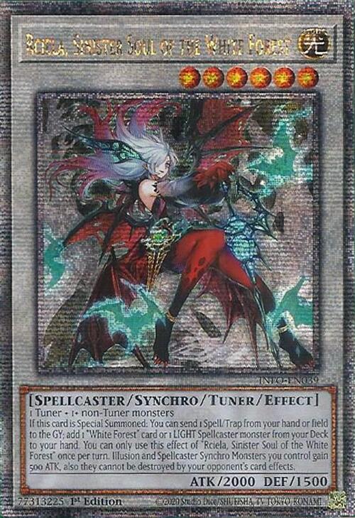 Rciela, Sinister Soul of the White Forest (Quarter Century Secret Rare) [INFO-EN039] Quarter Century Secret Rare | Shuffle n Cut Hobbies & Games