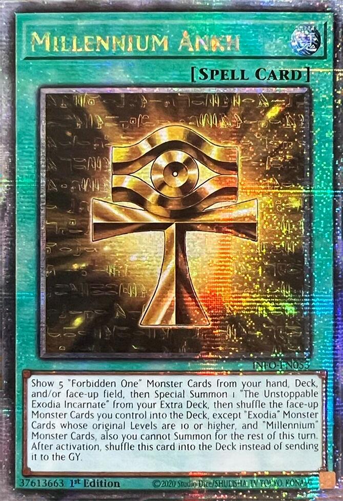 Millennium Ankh (Quarter Century Secret Rare) [INFO-EN053] Quarter Century Secret Rare | Shuffle n Cut Hobbies & Games