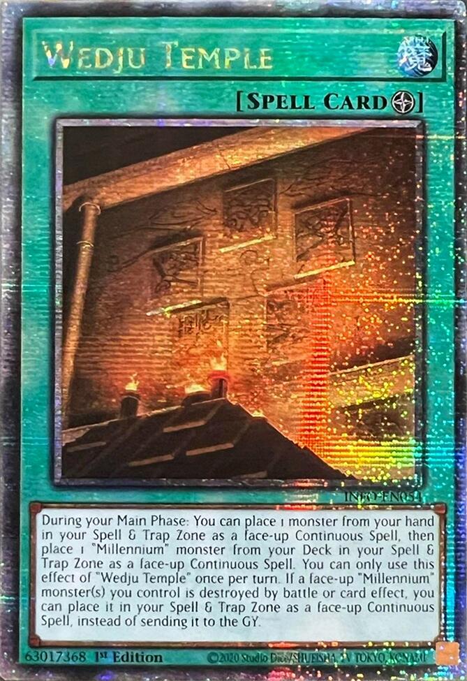 Wedju Temple (Quarter Century Secret Rare) [INFO-EN054] Quarter Century Secret Rare | Shuffle n Cut Hobbies & Games