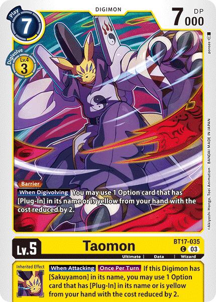 Taomon [BT17-035] [Secret Crisis] | Shuffle n Cut Hobbies & Games