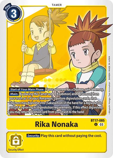 Rika Nonaka [BT17-085] [Secret Crisis] | Shuffle n Cut Hobbies & Games