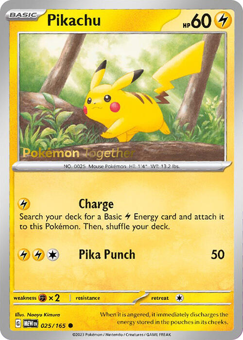 Pikachu (025/165) (PokePost Promo) [Scarlet & Violet 151] | Shuffle n Cut Hobbies & Games