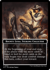 Bounty: Lyssa, Sterling Collector // Bounty Rules Double-Sided Token [Outlaws of Thunder Junction Commander Tokens] | Shuffle n Cut Hobbies & Games