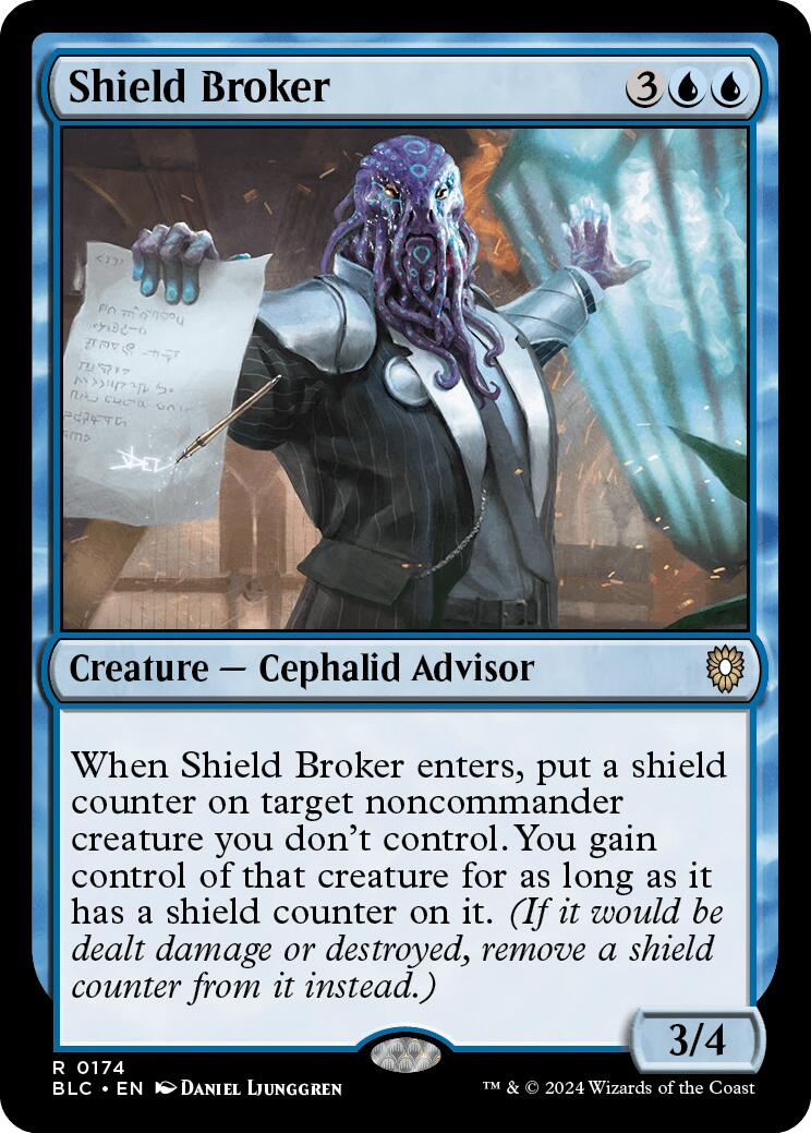 Shield Broker [Bloomburrow Commander] | Shuffle n Cut Hobbies & Games