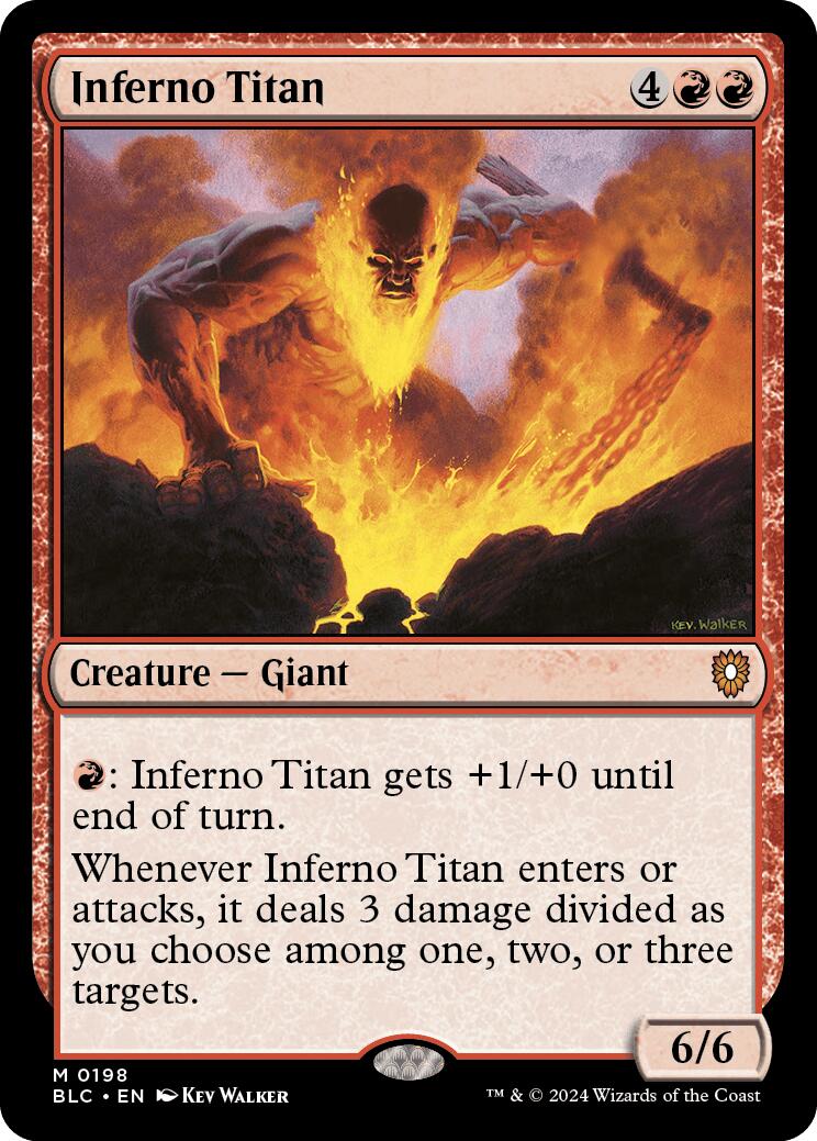 Inferno Titan [Bloomburrow Commander] | Shuffle n Cut Hobbies & Games