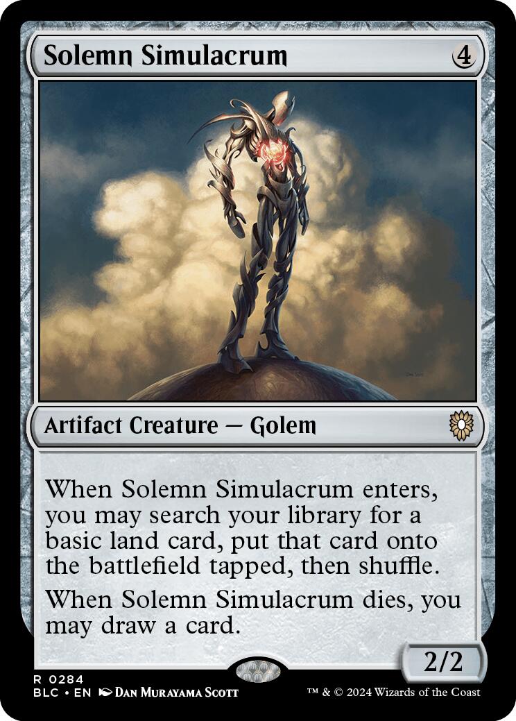 Solemn Simulacrum [Bloomburrow Commander] | Shuffle n Cut Hobbies & Games