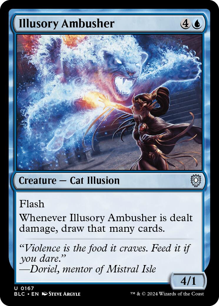 Illusory Ambusher [Bloomburrow Commander] | Shuffle n Cut Hobbies & Games