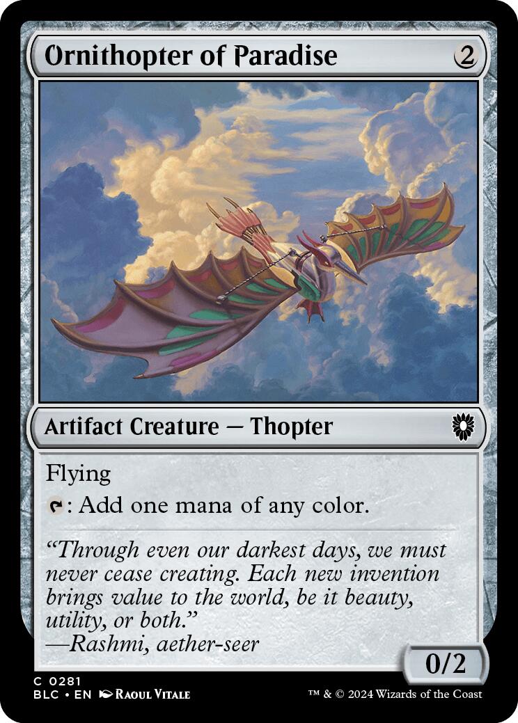 Ornithopter of Paradise [Bloomburrow Commander] | Shuffle n Cut Hobbies & Games