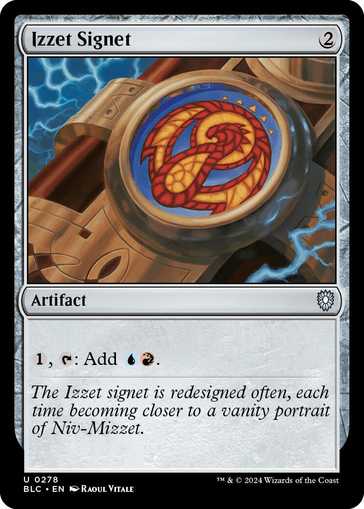 Izzet Signet [Bloomburrow Commander] | Shuffle n Cut Hobbies & Games