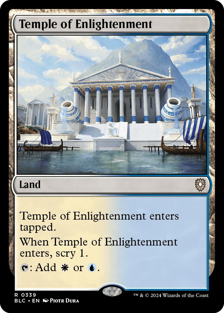 Temple of Enlightenment [Bloomburrow Commander] | Shuffle n Cut Hobbies & Games