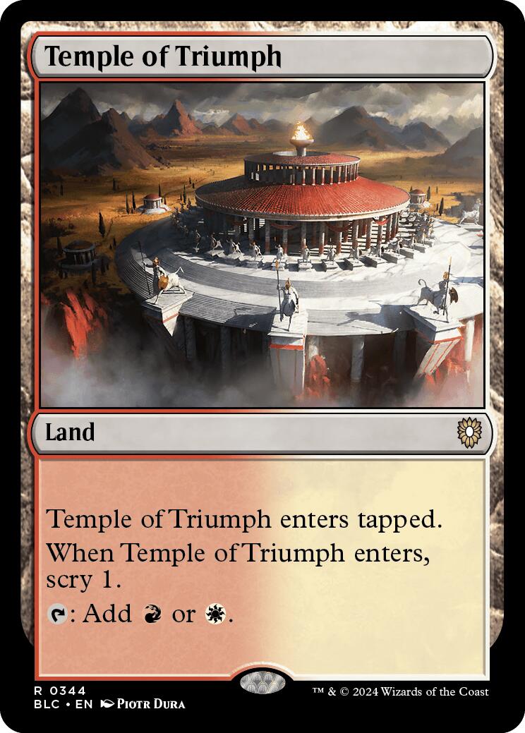 Temple of Triumph [Bloomburrow Commander] | Shuffle n Cut Hobbies & Games