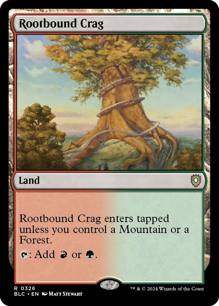 Rootbound Crag [Bloomburrow Commander] | Shuffle n Cut Hobbies & Games