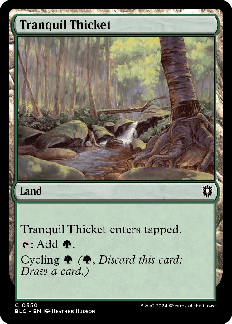 Tranquil Thicket [Bloomburrow Commander] | Shuffle n Cut Hobbies & Games