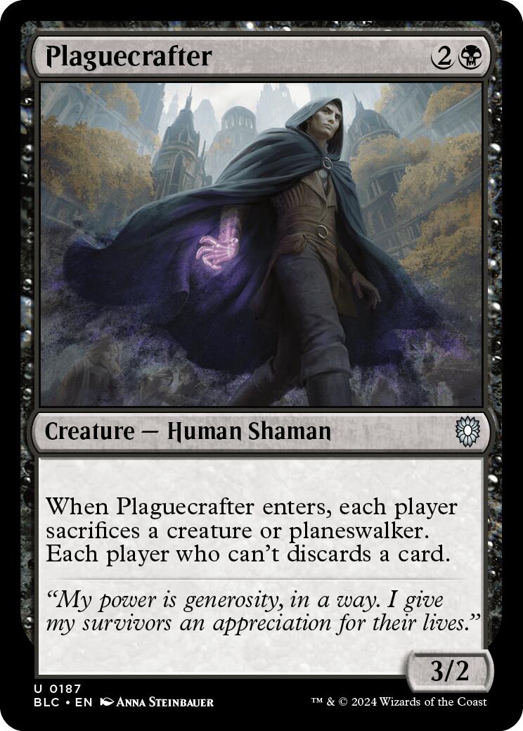 Plaguecrafter [Bloomburrow Commander] | Shuffle n Cut Hobbies & Games